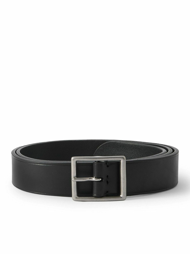 Photo: Nili Lotan - Frans 3cm Leather Belt - Black
