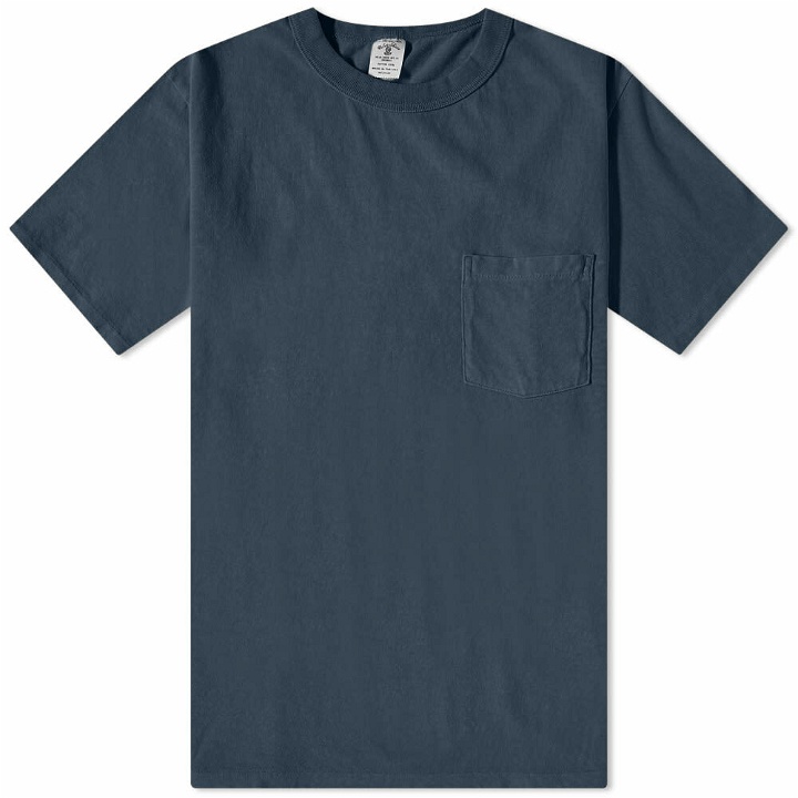 Photo: Velva Sheen Men's Pigment Dyed Pocket T-Shirt in Navy