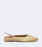 Calvin Klein Collection Lana satin slingback flats