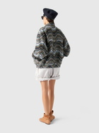 Missoni - Oversized jacket in wool blend zig zag, Women, Multicoloured