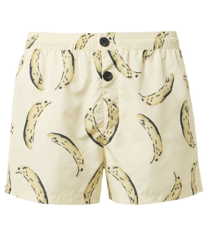 Photo: Jacquemus Puntini printed swim trunks