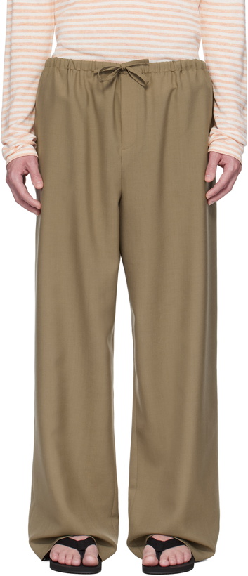 Photo: The Row Taupe Donatello Trousers