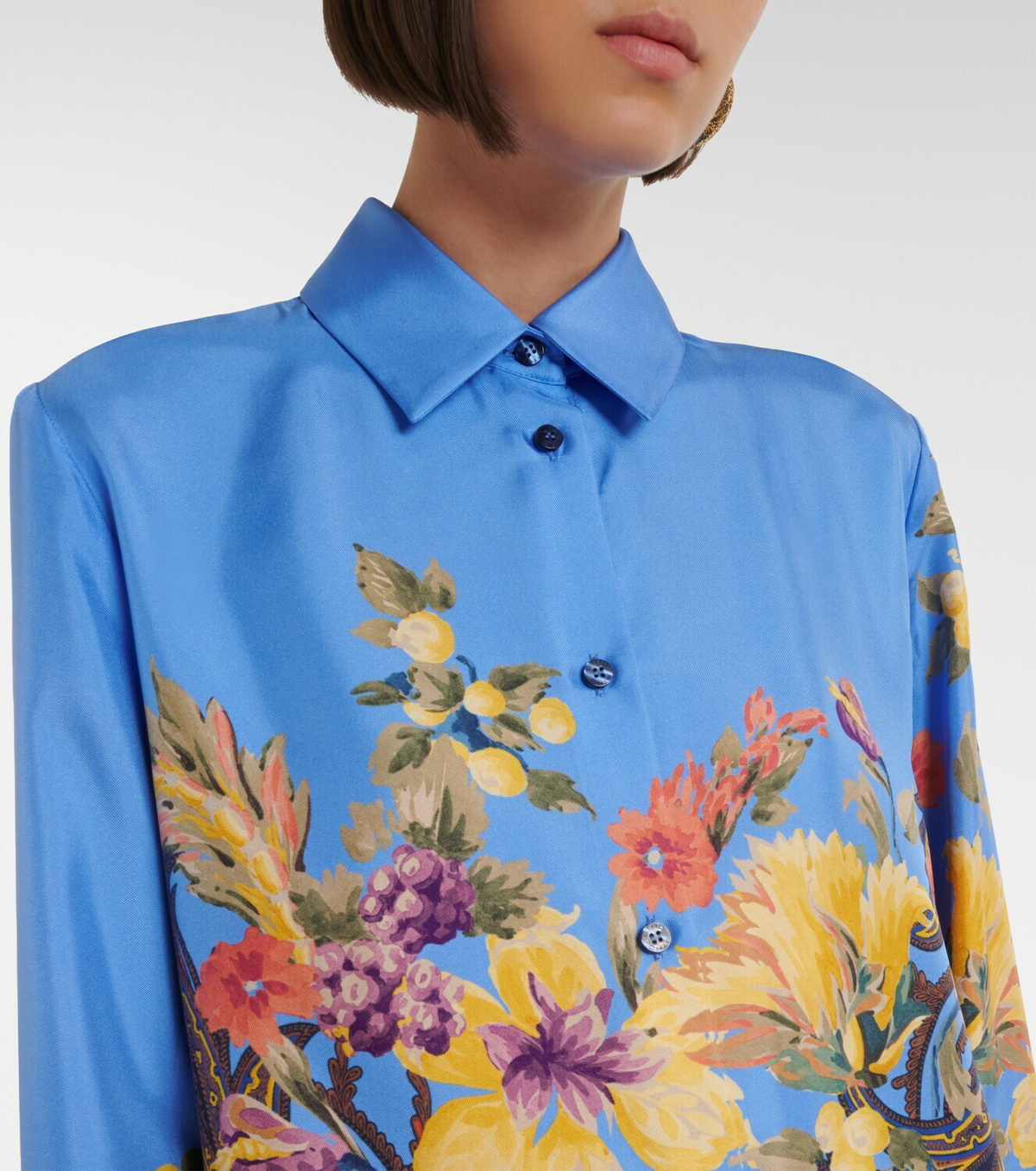 Etro Floral silk shirt