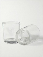 Purdey - Set of Two Engraved Crystal Tumblers