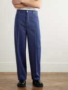 Bottega Veneta - Wool and Cotton-Blend Drill Trousers - Blue