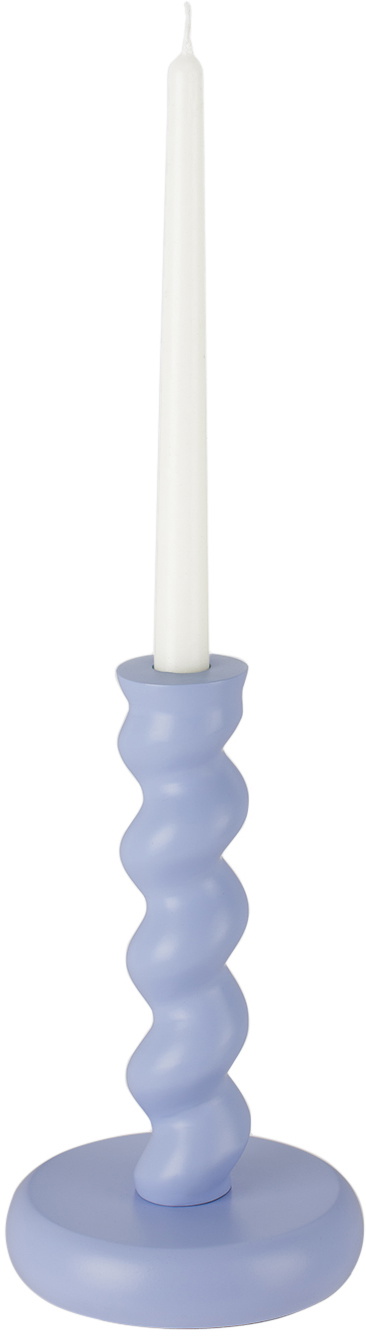 POLSPOTTEN Blue Twister M Candle Holder