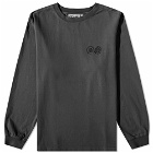 Carrier Goods Men's Long Sleeve Logo T-Shirt in Black