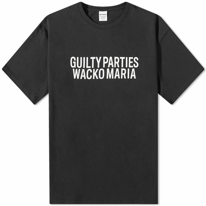 Photo: Wacko Maria Men's Guilty Parties Washed Heavyweight T-Shirt in Black