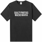 Wacko Maria Men's Guilty Parties Washed Heavyweight T-Shirt in Black