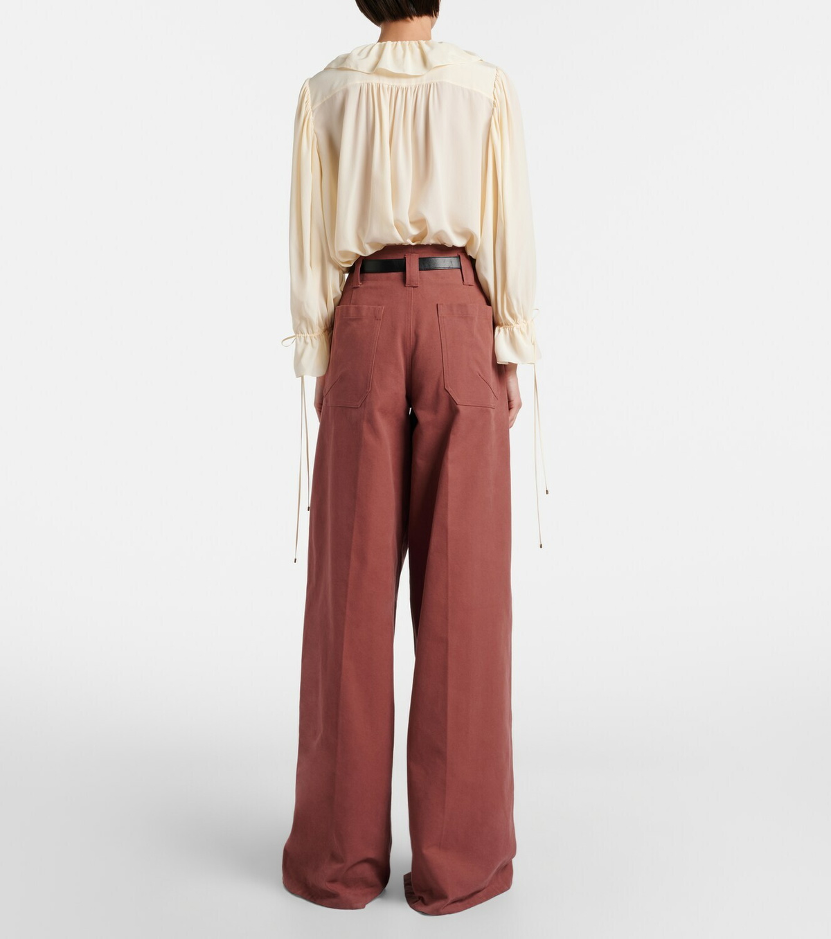Chloé Cotton wide-leg pants