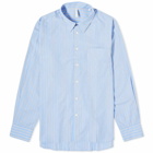 Sunflower Men's Cotton Stripe Ace Shirt in Light Blue