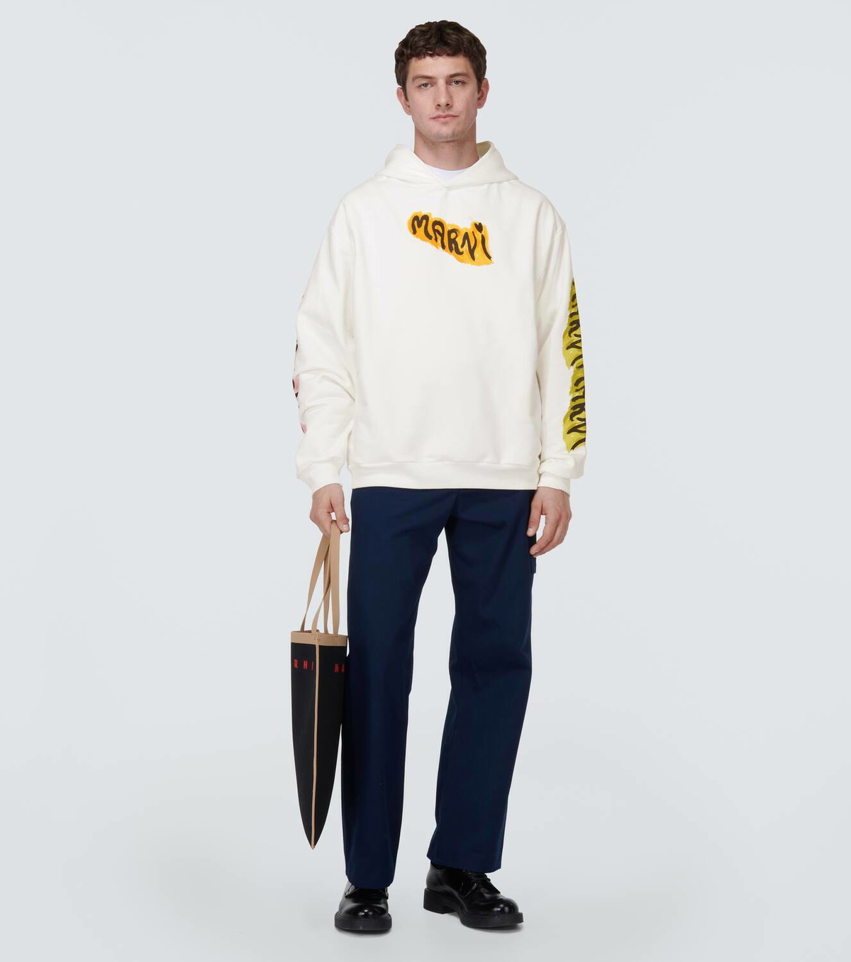 Marni Printed cotton jersey hoodie Marni