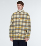 Jil Sander Checked alpaca and wool overshirt