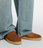 Miu Miu Shearling-lined suede boots
