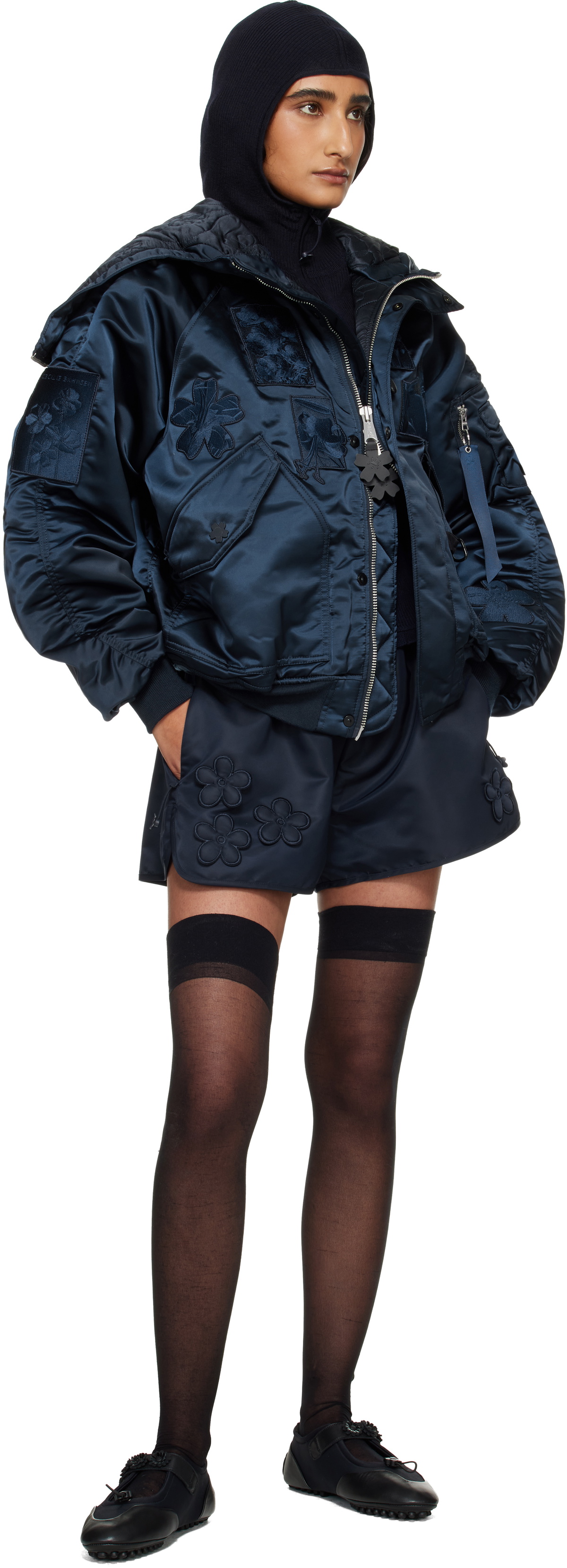 Cecilie Bahnsen Alpha Industries x Cecilie Bahnsen Navy N-2B Bomber Jacket