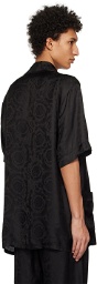 Versace Underwear Black Barocco Pyjama Shirt