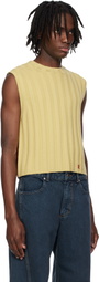 Eckhaus Latta Yellow & Burgundy Keyboard Vest