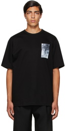 Juun.J Black Graphic Short Sleeve T-Shirt