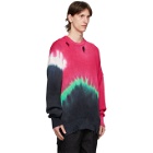 Poggys Box Multicolor Knit Tie-Dye Damage Sweater