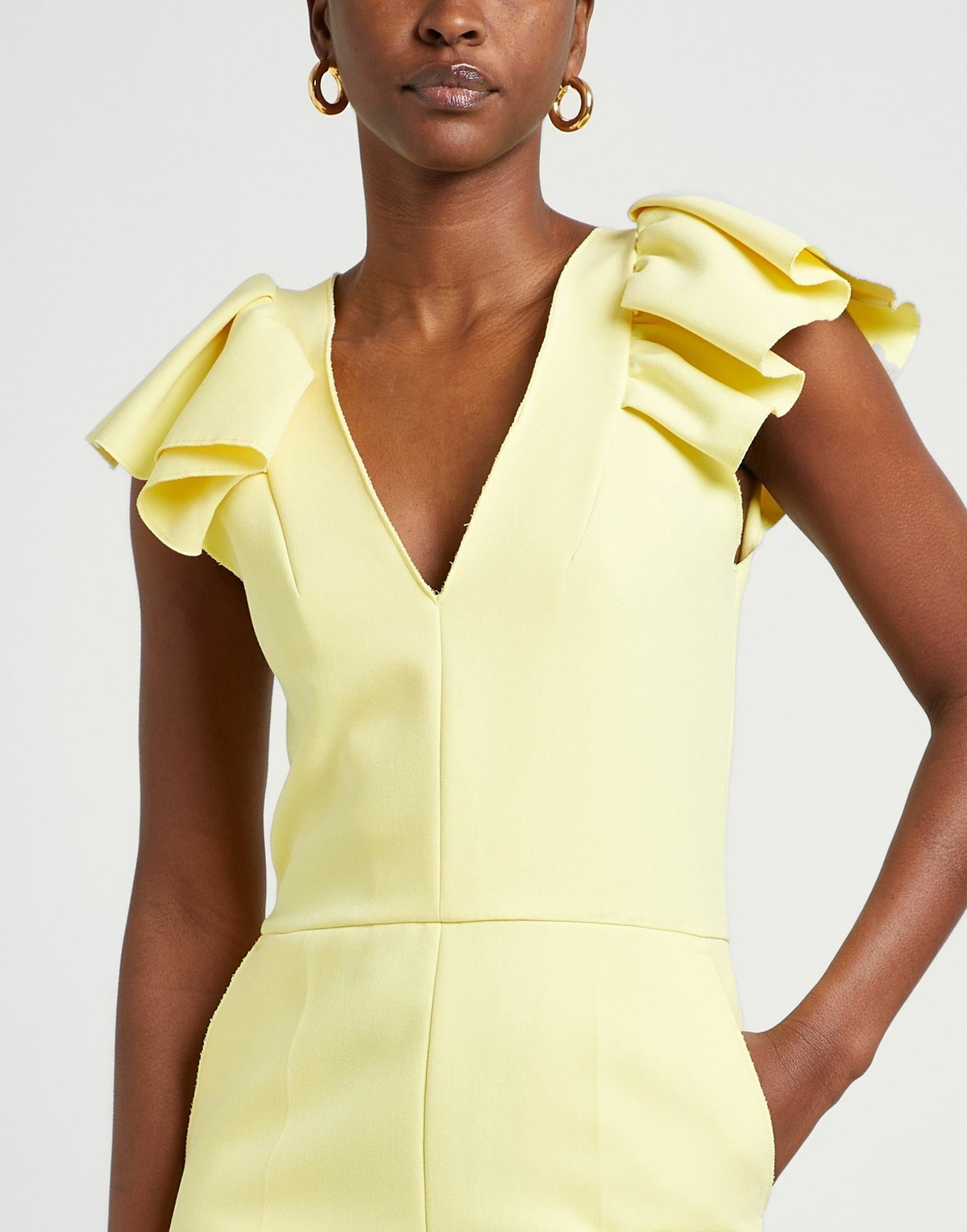 Msgm Womens Jumpsuit in Yellow