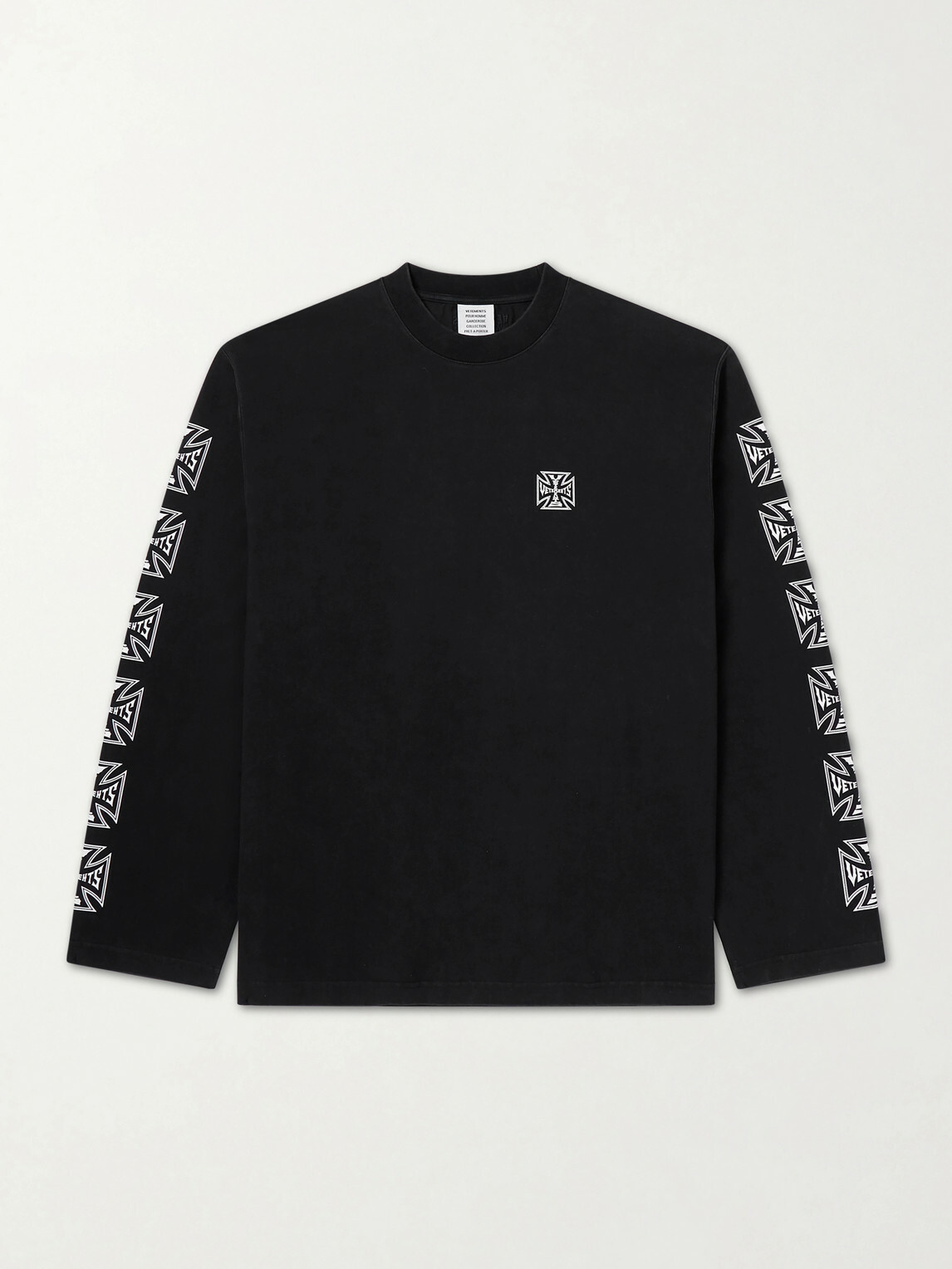 VETEMENTS - Logo-Print Cotton-Jersey T-Shirt - Black