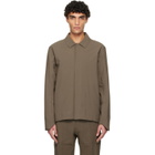 Veilance Taupe Lerus Insulated Tech Wool Jacket