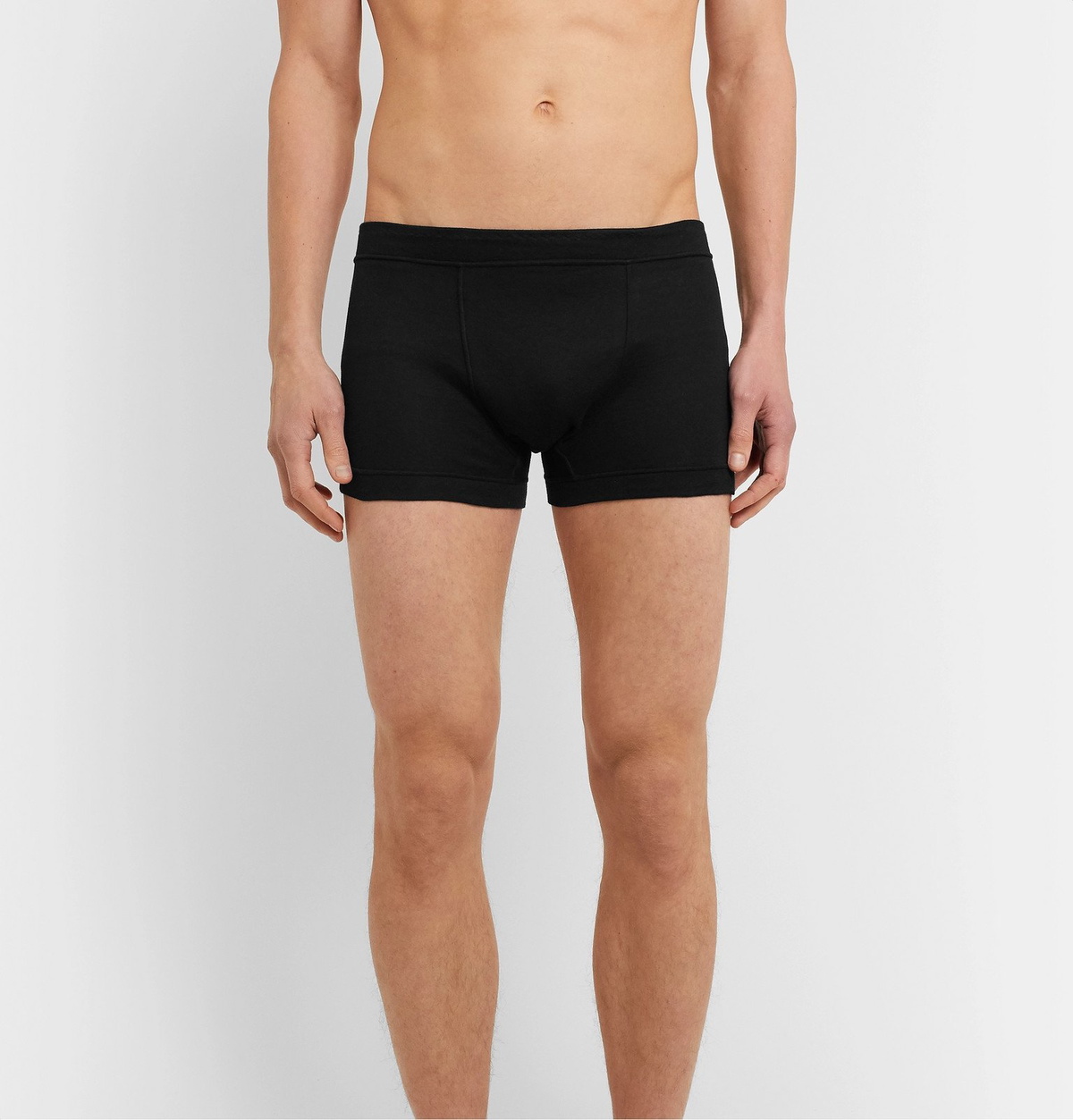 Secondskin - Cotton Boxer Briefs - Black
