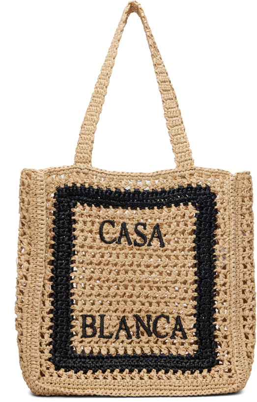 Photo: Casablanca Beige Raffia Tote