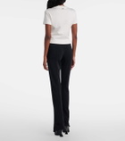 Mugler Embellished cotton jersey T-shirt