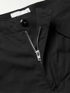 WTAPS - Straight-Leg Logo-Appliquéd Cotton-Blend Cargo Shorts - Black