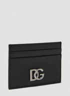 Logo Plaque Card Holder in Black