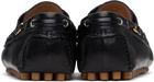 Valentino Garavani Black Driver Fastaway Buffalo Loafers