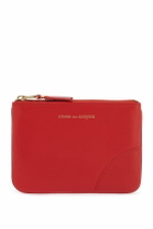 COMME DES GARCONS WALLET small smooth leather pouch Orange