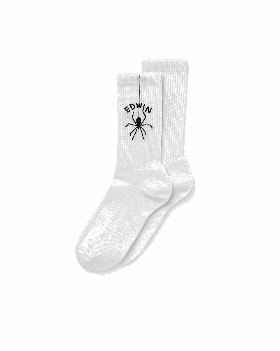 Photo: Edwin Spider Socks White - Mens - Socks