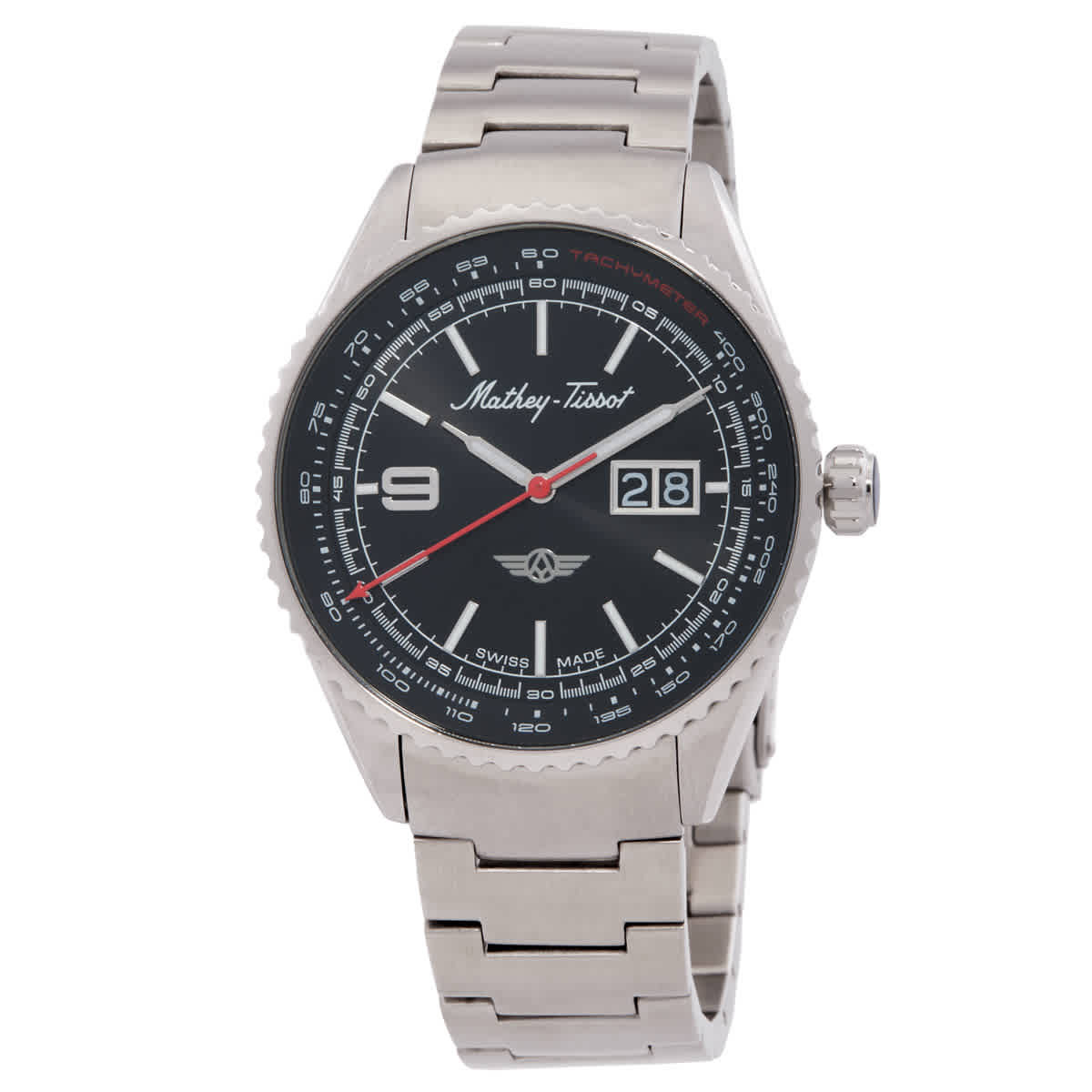 Mathey-Tissot Atlas Quartz Black Dial Mens Watch MTWG9001103