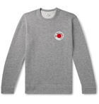 NN07 - Logo-Appliquéd Mélange Loopback Jersey Sweatshirt - Gray