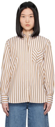 rag & bone White & Brown Maxine Shirt