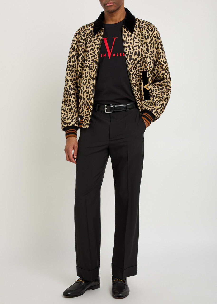 Valentino Garavani Logo-print Cotton T-shirt Black