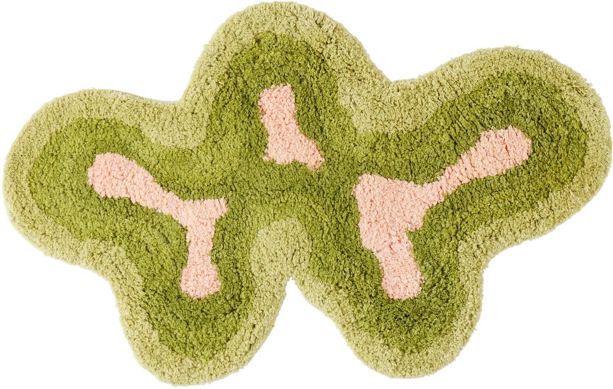 Mush Studios Green Rumpy Bath Mat