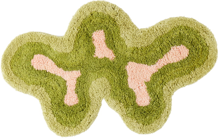 Photo: Mush Studios Green Rumpy Bath Mat