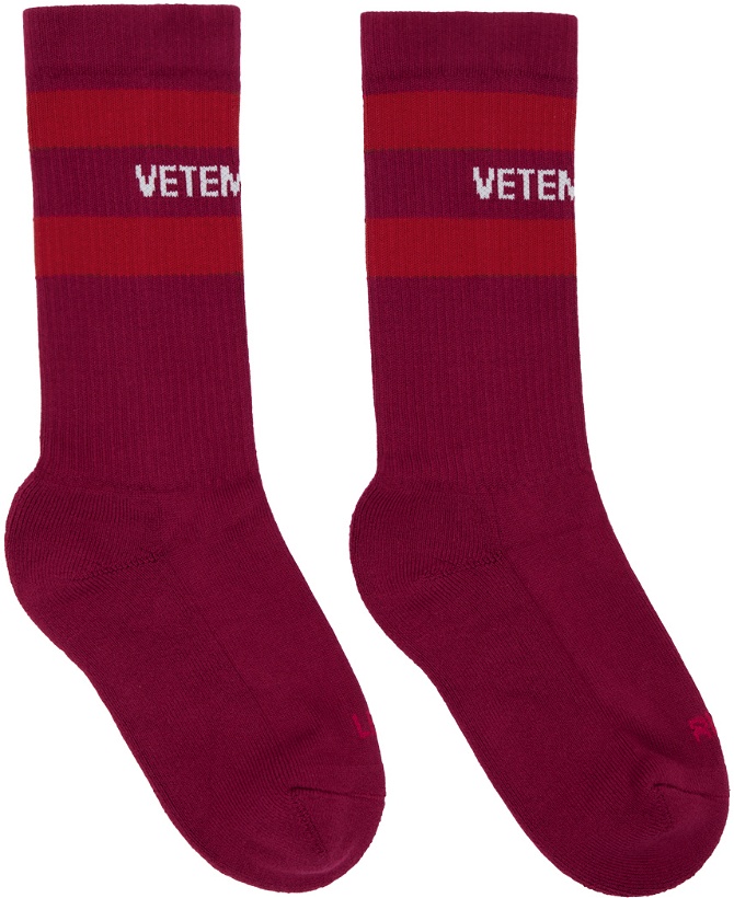 Photo: VETEMENTS Red Iconic Socks