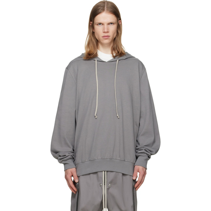 Photo: Rick Owens Gray Tower Heavy Jersey Hoodie