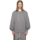 Rick Owens Gray Tower Heavy Jersey Hoodie