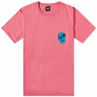 Tired Skateboards Men's Creepy Skull T-Shirt in Pink