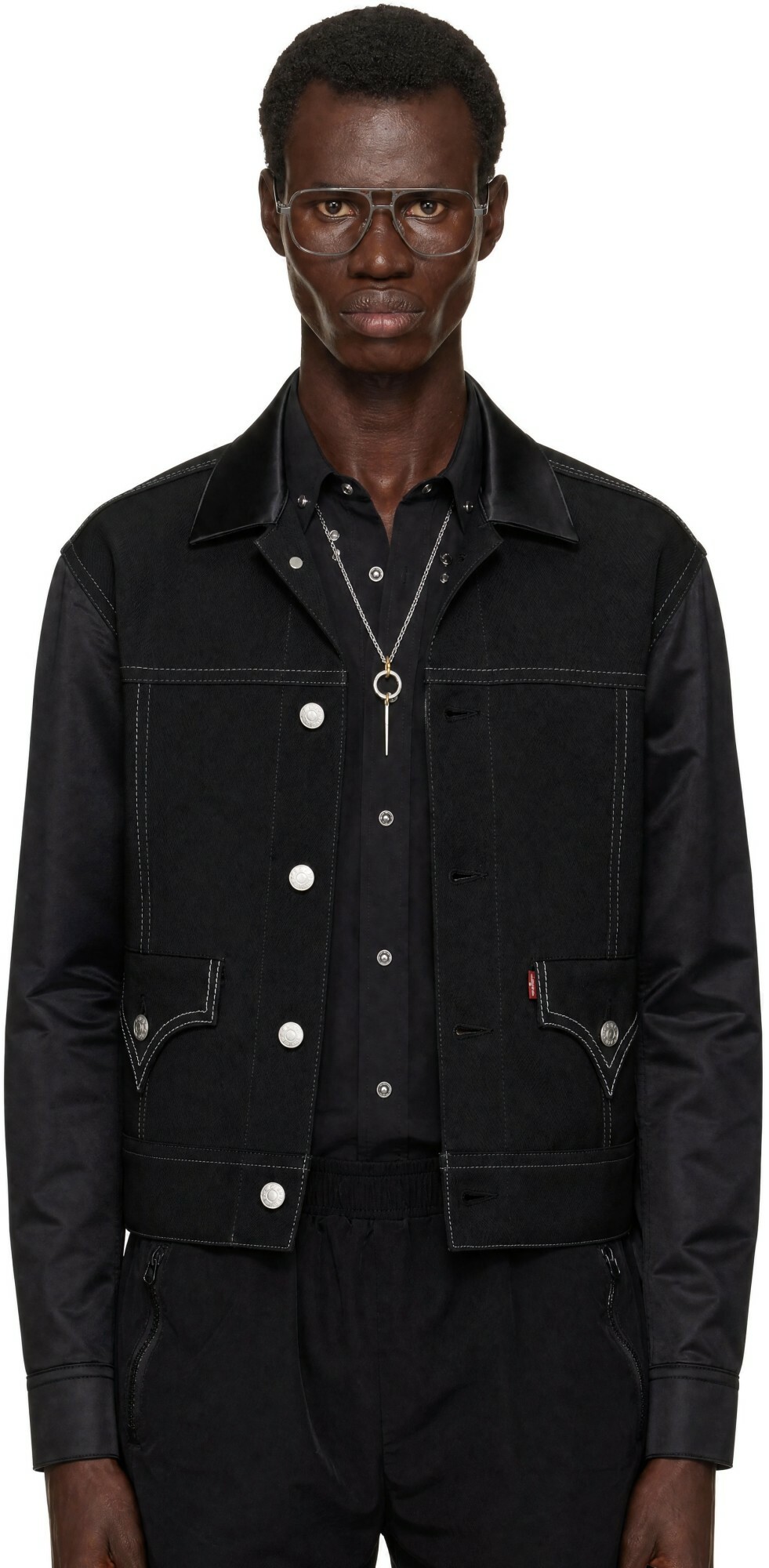 Junya Watanabe Black Levi's Edition Paneled Jacket