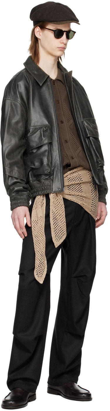 AFTER PRAY Black Technical Trousers