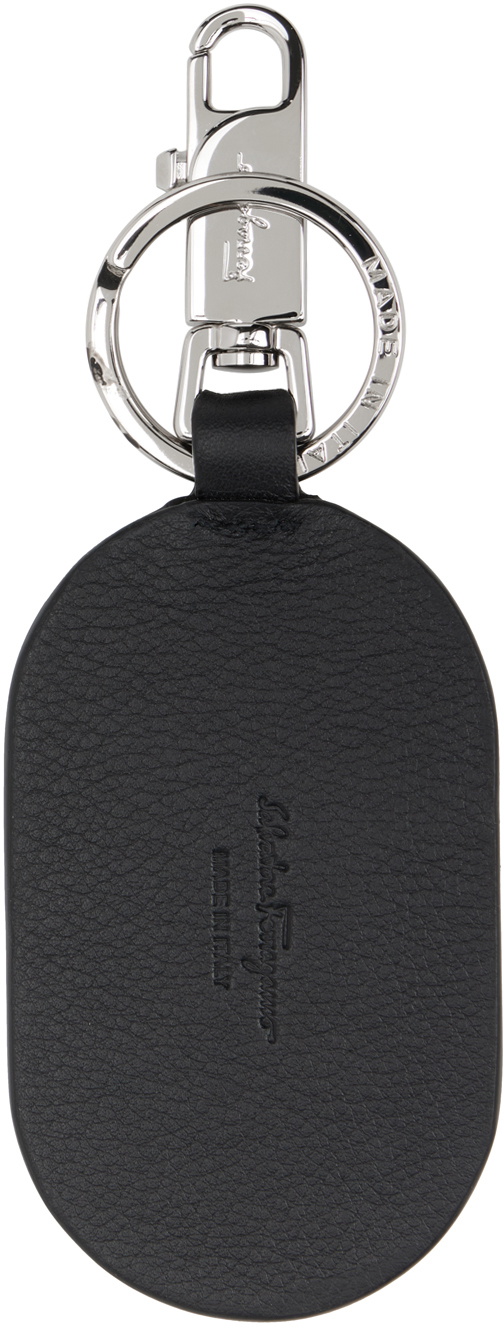 Ferragamo Black Gancini Keychain Salvatore Ferragamo