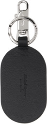 Ferragamo Black Gancini Keychain