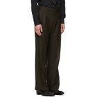 TOM FORD Brown Light Fresco Stripe Wide Leg Trousers