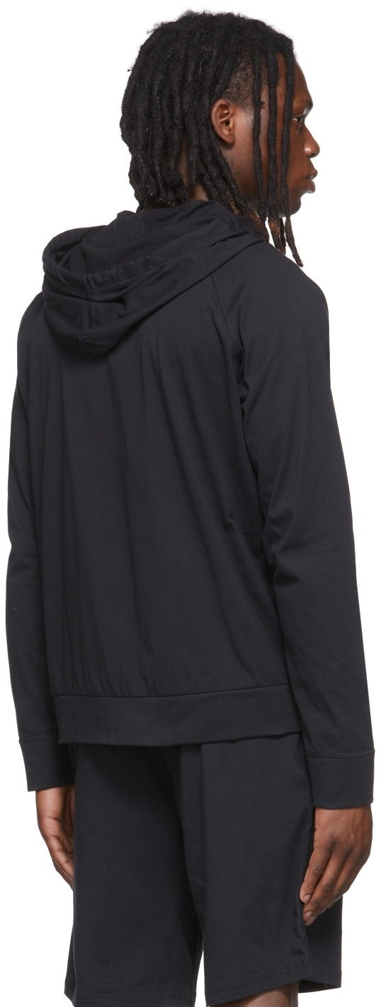 Paul Smith Black Jersey Tape Zip Hoodie